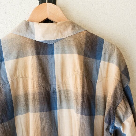 Vintage B&D by Panhandle Slim Plaid Pearl Snap Shirt XXL Western Cowboy Rodeo - Picture 7 of 8